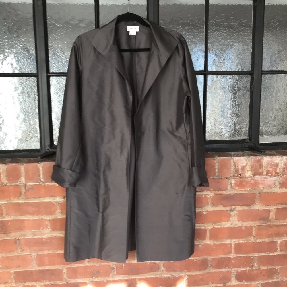 Mariko Silver Silk Jacket